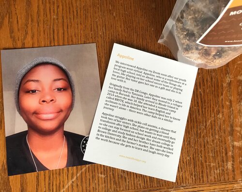 Appoline--and the making of our storycards.