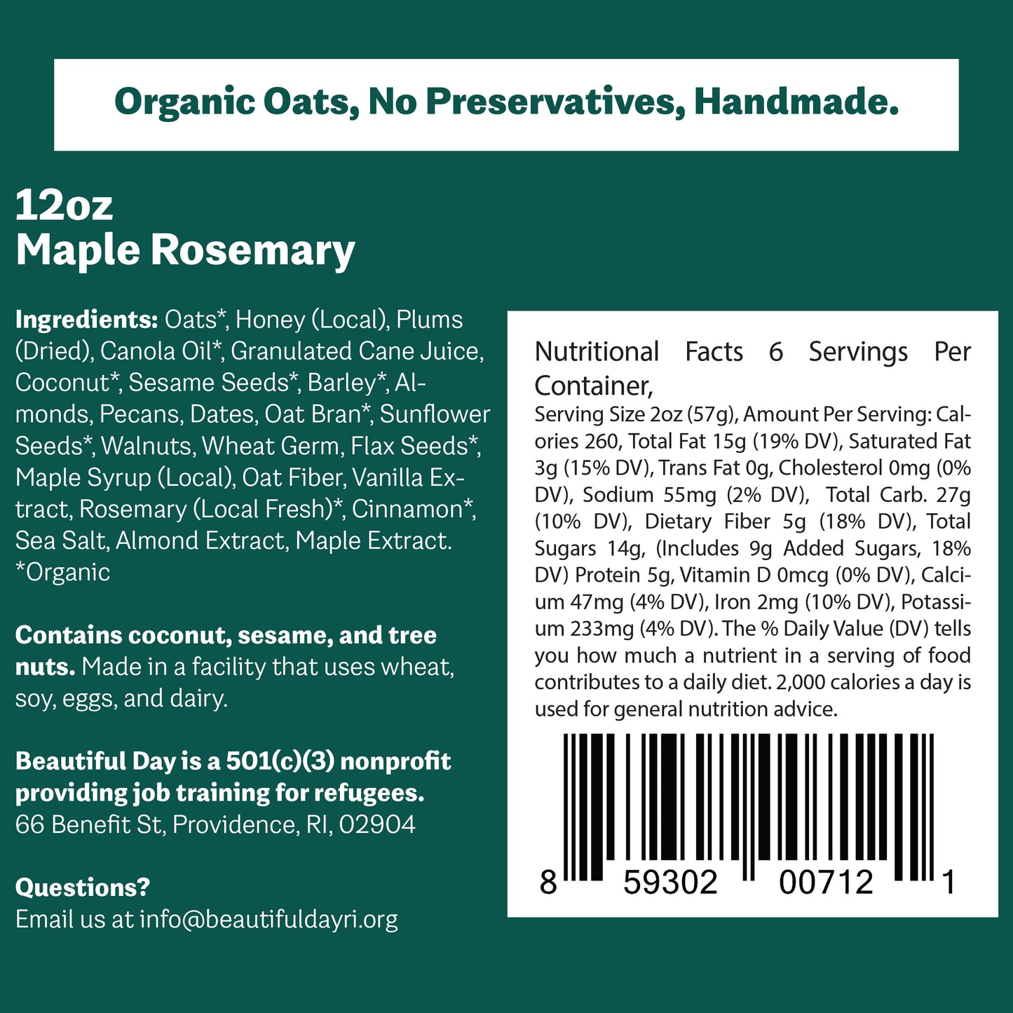 Maple Rosemary (September Flavor)
