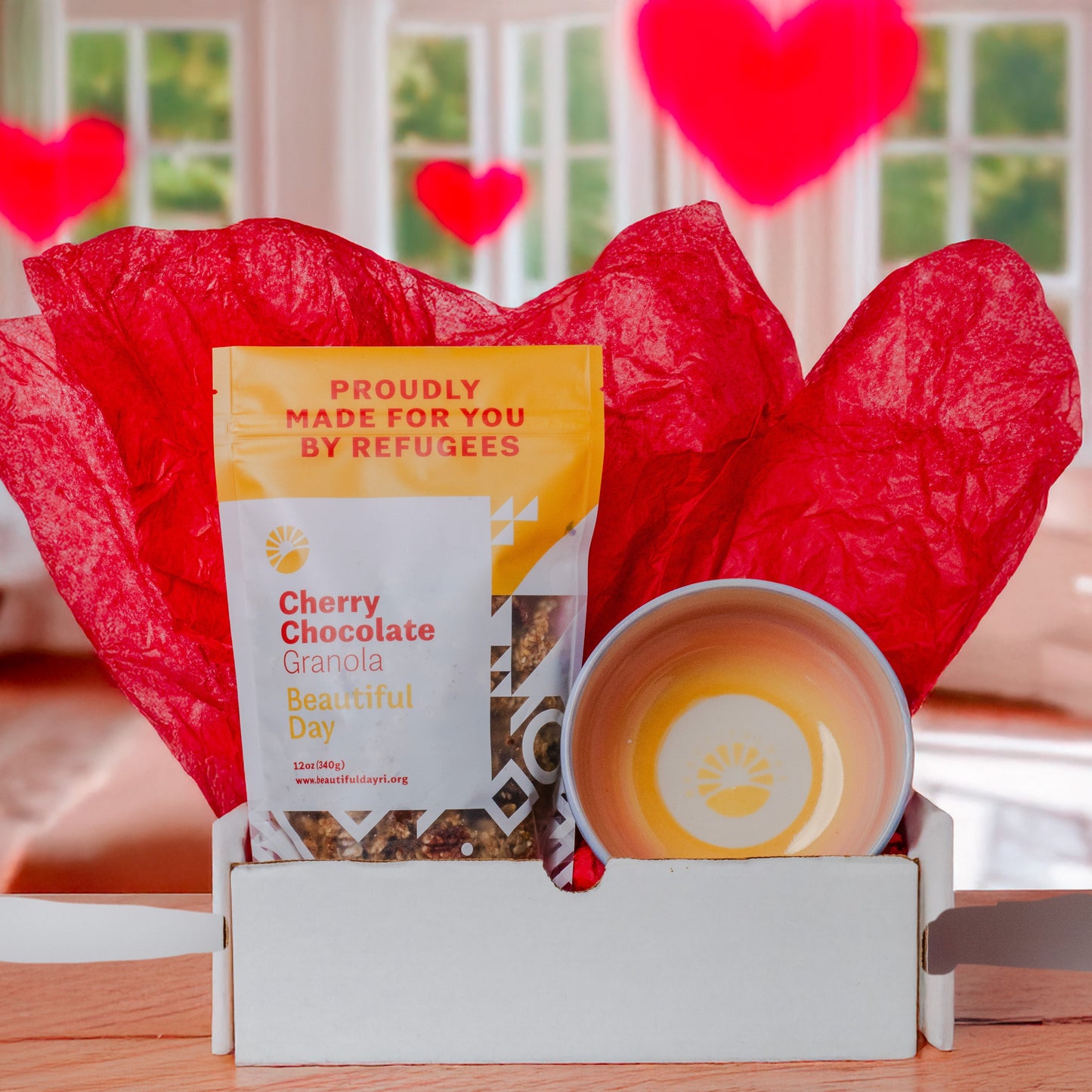 Gift Box - Love is in the Pair #4 (Cherry Chocolate & Beautiful Bowls)
