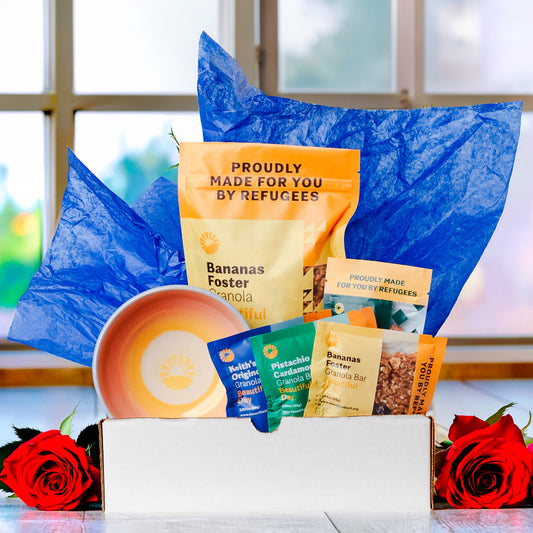 The Mother’s Day  Sampler  (Beautiful Bowl with Granola, Bars and Coconutty Goodness) - Gift Box
