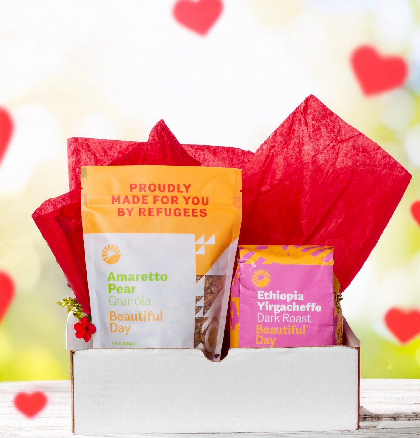 Gift Box - Love is in the Pair #3 (Amaretto Pear & Ethiopian Light or Dark Coffee)